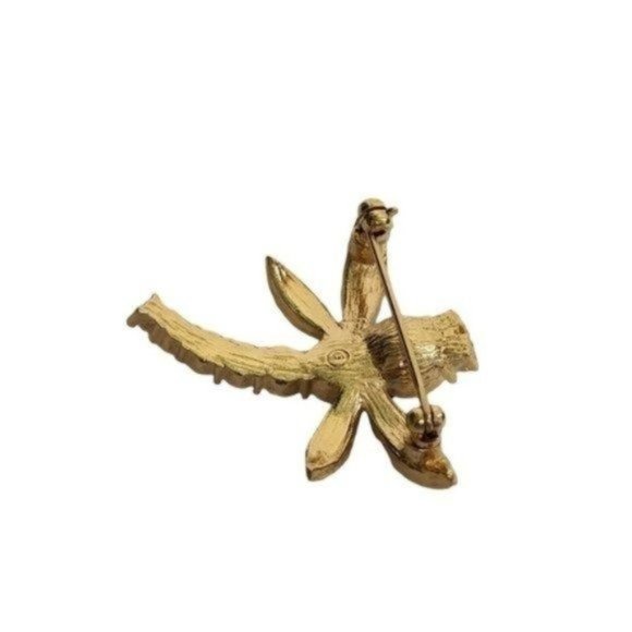 Vintage Dragonfly Brooch Pin Pink‎ Purple Clear Rhinestones - Picture 11 of 12